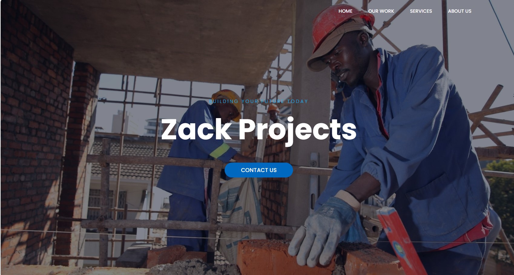 Zack Projects – Construction Company Website