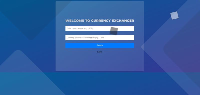 Currency Exchanger – Web App