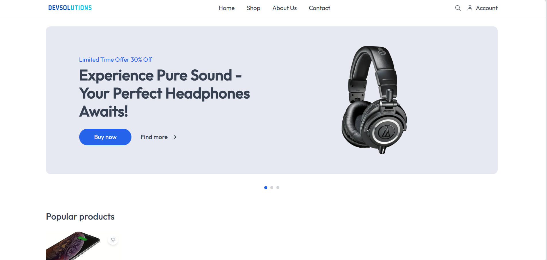 DevSolutions Tech Store – E-Commerce Platform